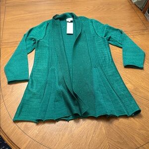 Emerald Green Women's Cardigan Sweater